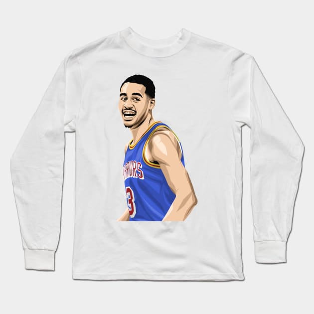 Jordan Poole Golden State Warriors Long Sleeve T-Shirt by knnthmrctn